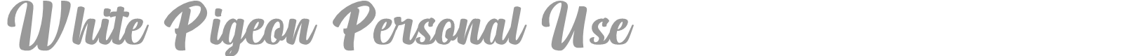 White Pigeon font preview